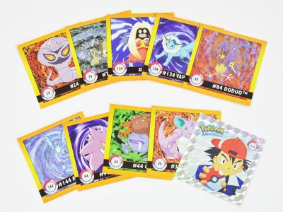 Klistermærker Pokémon, 10 stk, 5x5cm