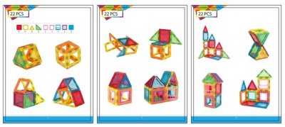 Magnetisk byggesæt - 22 dele - Magmaster