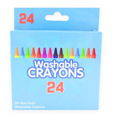 Vaskbare Farvekridt – 24-pak
