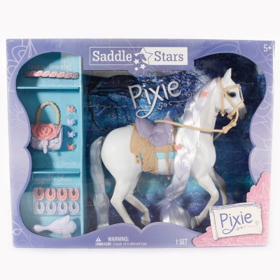 Toy hest med tilbehør, Saddle Stjerner