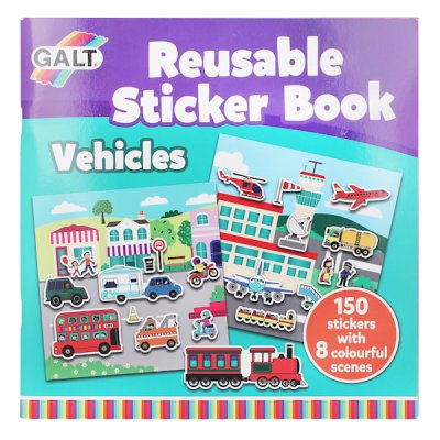 Genanvendelig Klistermærkebog – Køretøjer