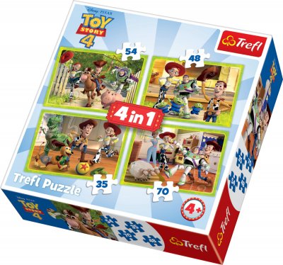 Toy Story puslespil 4, 4 i 1