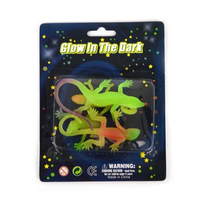 Glow i mørket firben 4-pak