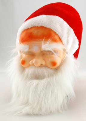 Julemandsmaske med hat