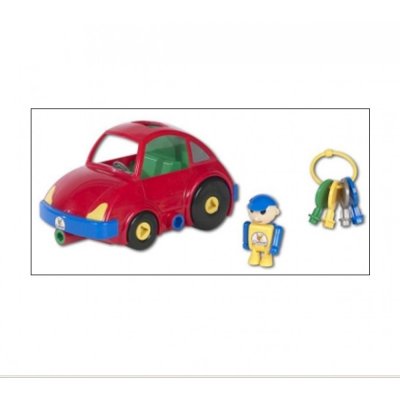 Toy bil med nøgler og mand