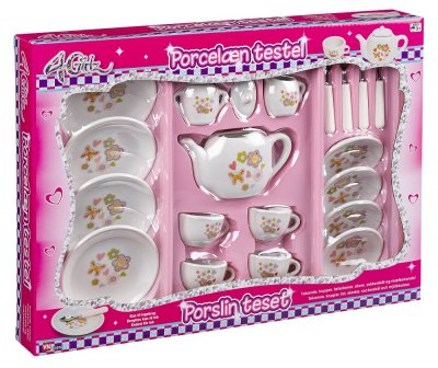 Porcelæn tesæt 20 dele