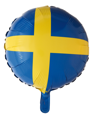 Folie Ballon, svensk flag! (46 cm)