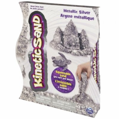 Kinetic Sand Metallic Silver