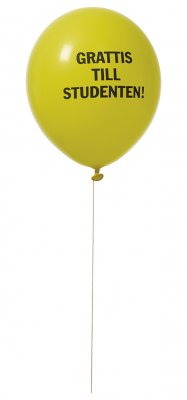 Student Balloons 8-pakke (gul / blå)