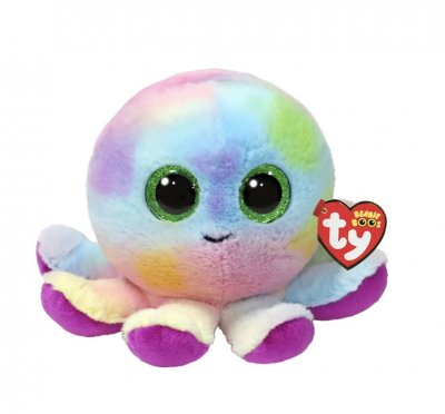 Bubbles Blæksprutte Bamse – Pastelfarvet og Blød Krammevenlig Legetøj