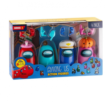 Among Us Crewmate Figurer 13cm  4-pak