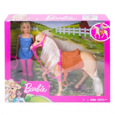 Barbie dukke med hest