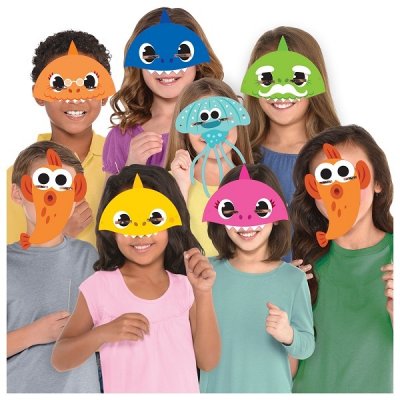 Baby haj festmasker i 8-pak papir