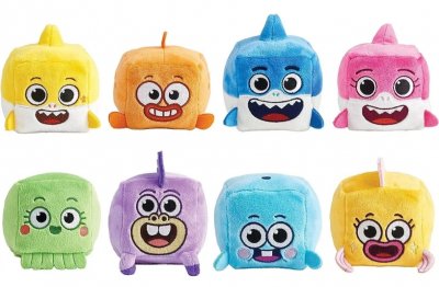Baby Shark Singing udstoppede dyr terning 1-pak