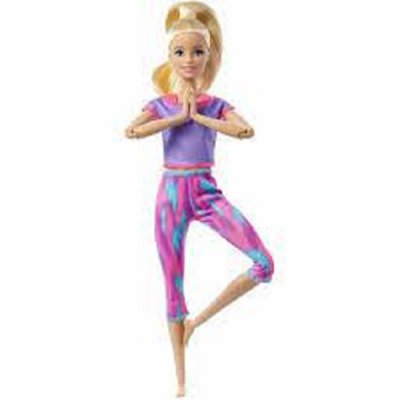 Barbie yogadukke lilla