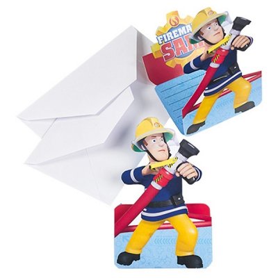 Brandmand Sam Invitation Card 8-pack