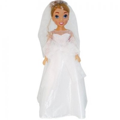 Brudeklædt dukke 80 cm