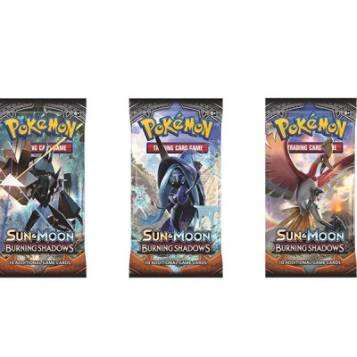 Pokémon Sun & Moon Burning Shadows Booster samlekort 3-pack