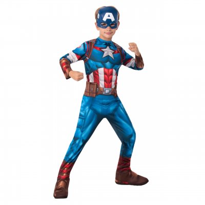 Captain America Maskerade kostume Børn