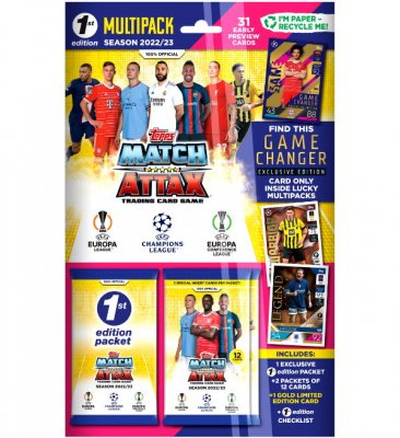 Fodboldkort 2022/23 Limited Edition kort UEFA Champions League Europa League Conference League 31 st samlerkort