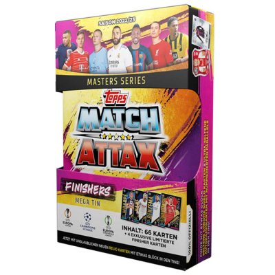 Fodboldkort Mega Tin Uefa Champions League Europa League Conference League 2022/23 Limited Edition Finishers Samlerkort