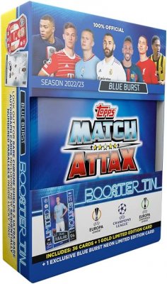 Fodboldkort Pocket Tin Mini Tin Uefa Champions League Europa League Conference League 2022/23 Limited Edition Erling Haaland