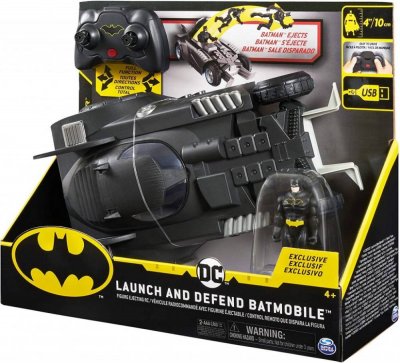 DC Batman RC Lancering & Forsvar Batmobile i 01:16