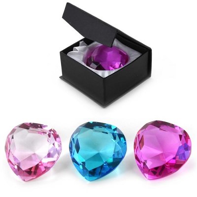 Diamant hjerte lys lilla