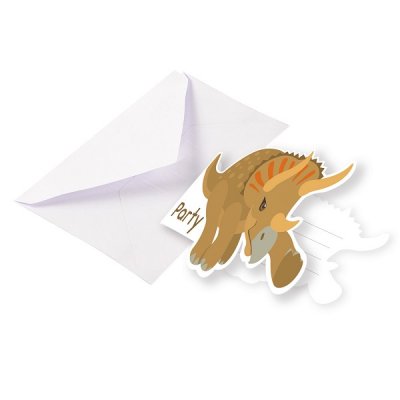 Dinosaur Invitation Card 8-pack