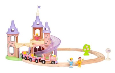 BRIO Disney prinsesseslot med togbane