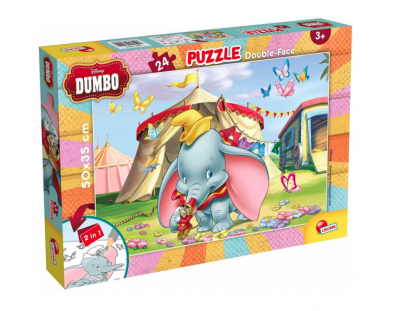Disney Dumbo gulvpuslespil 24 brikker 2 i 1