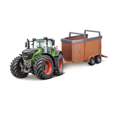 Legetøjstraktor med hesteboks - Fendt 1050 Vario - Burago