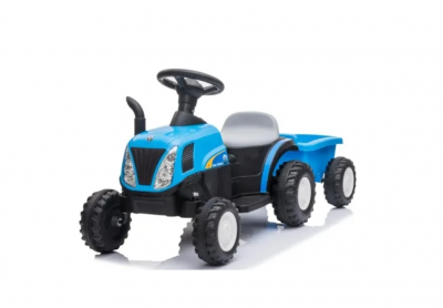 Elbil børn el traktor New Holland 12V blå