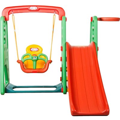 Elite Toys børn leger stativ rutchebane og gynge 160cm