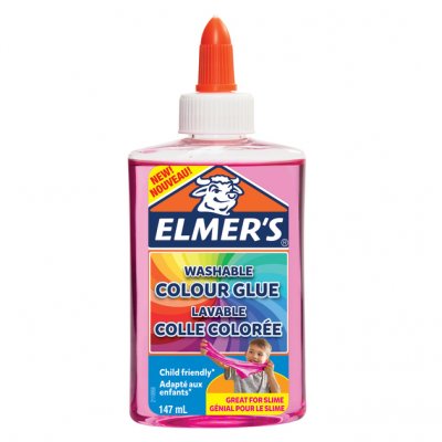 Elmers  gennemsigtige lyserøde lim