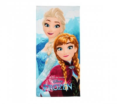 Frosne håndklæde med Anna og Elsa (70x140)
