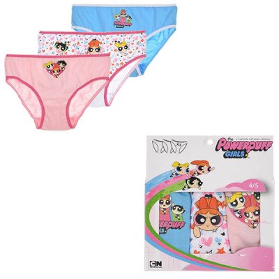 Trusser 3-pack barn Powerpuff Pigerne