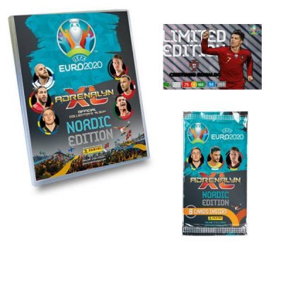 UEFA Euro 2020 kick off 2021 Fodbold Booster kort Limited Edition og Album samlekort