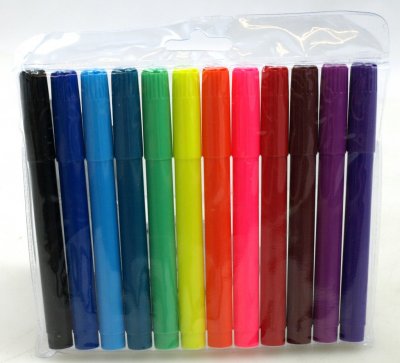 Farvede blyanter indisk blæk i den sidste 12-pack