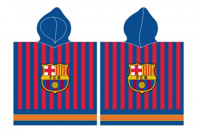 FC Barcelona Fodbold Badponcho 60x120 cm