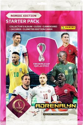 Fodboldkort 2022 Fifa World Cup Qatar album samlerkort limited nordic edition startpakke
