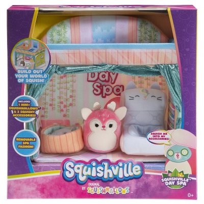 Fyldt Squishville dagspa Mini Squishmallows lektion