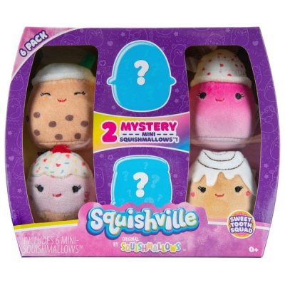 Blødt legetøj Squishville Sweet Tooth Squad mini Squishmallows 6 cm 6-pak
