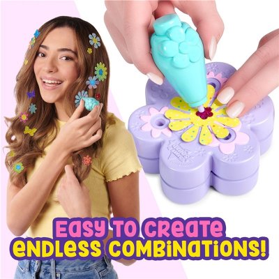 Hårstylist sæt - blomstret hårsmykker 130 dele