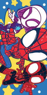 Spidey and his Amazing Friends Håndklæde 70x140cm