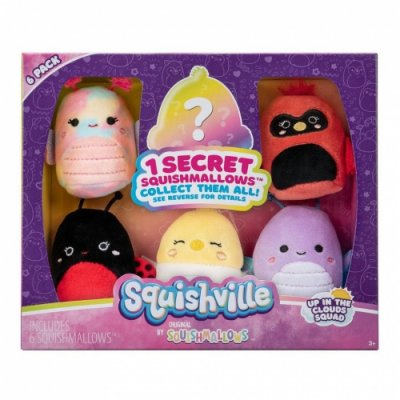 Jazwares Squishville by Squishmallows Up in the Clouds Squad 6-pakke
