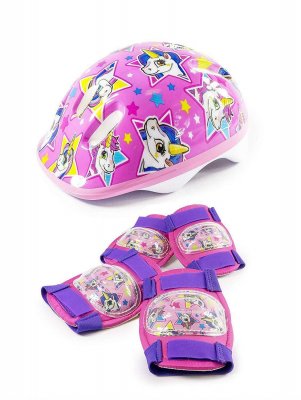 Unicorn Hjelm, knæbeskyttere og albuebeskyttere