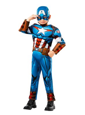 Captain America deluxe Udklædning maskerade kostume børn