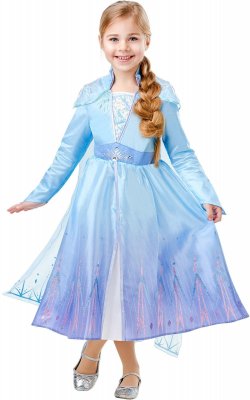 Frost Elsa Deluxe maskerade kostume kjole