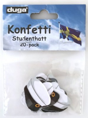 Konfetti student hat, 20 stykker